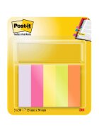Post-it® Page Marker Neon - 15 x 50 mm, 5x 100 Streifen