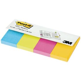 Post-it® Page Marker - 20 x 38 mm, Ultrafarben, 4x 50...