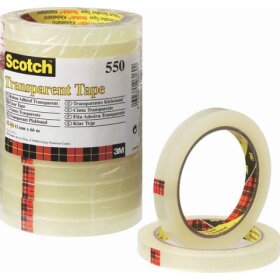 Scotch® Klebeband Transparent 550, Polypropylenfolie,...