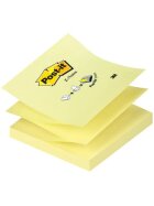 Post-it® Haftnotiz Z-Notes - 76 x 76 mm, gelb, 100 Blatt