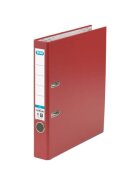 Elba Ordner smart Pro PP/Papier, mit auswechselbarem Rückenschild, Rückenbreite 5 cm, rot
