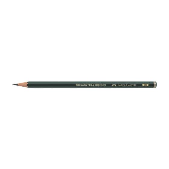 Faber-Castell Bleistift CASTELL® 9000 - 2B, dunkelgrün