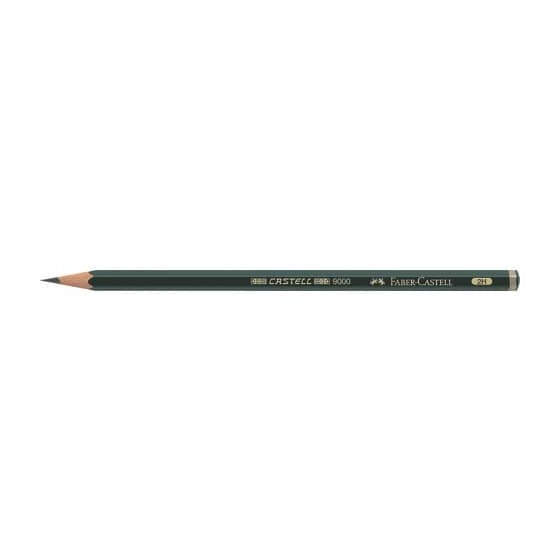 Faber-Castell Bleistift CASTELL® 9000 - 2H, dunkelgrün