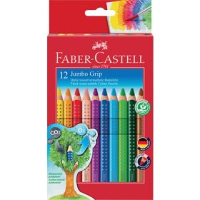Faber-Castell Buntstift Jumbo GRIP - 12 Farben sortiert...