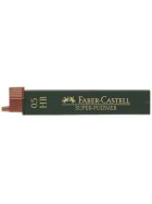 Faber-Castell Feinmine SUPER-POLYMER - 0,5 mm, HB, tiefschwarz, 12 Minen