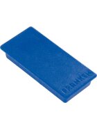 Franken Haftmagnet, 23x50mm, blau, Haftkraft: 1000g (bis zu 10 Blatt 80g/qm), Packung à 10 Stück