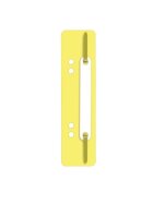 Q-Connect® Heftstreifen Kunststoff, kurz - Deckleiste aus Kunststoff, gelb, 25 Stück