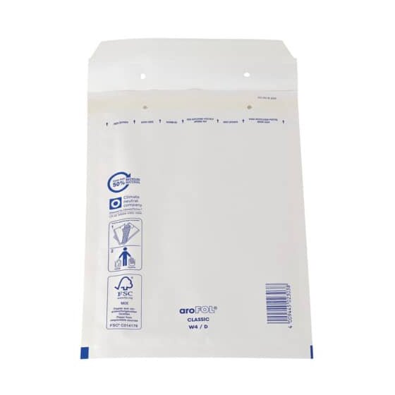 aroFOL® Luftpolstertaschen Nr. 4, 180x265 mm, weiß, 10 Stück