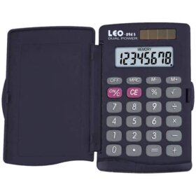 LEO® Solar-Taschenrechner 094S, schwarz, 8-stellig,...