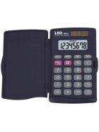 LEO® Solar-Taschenrechner 094S, schwarz, 8-stellig, Hard-Cover