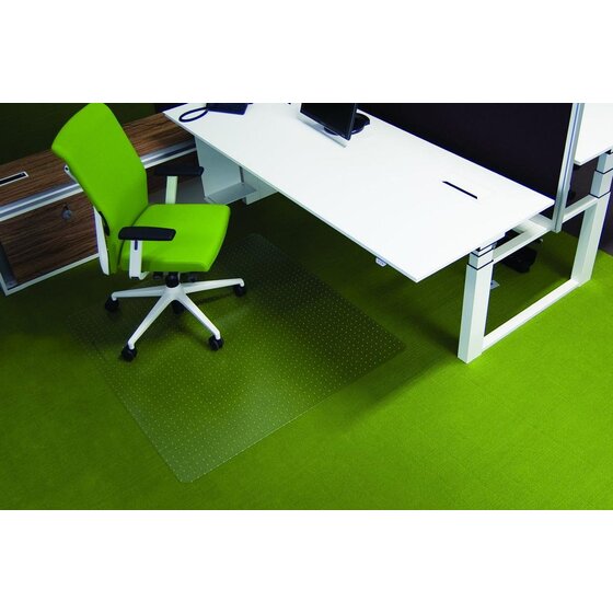 RS office products Ecogrip® Bodenschutzmatte für hochflorige Teppichböden, mit stumpfen Ankernoppen Form O 150 x 120 cm