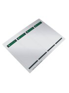 Leitz 1685 PC-beschriftbare Rückenschilder - Papier, kurz/breit,100 Stück, grau