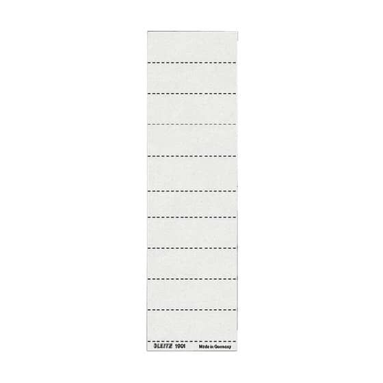Leitz 1901 Blanko-Schildchen - Karton, 100 Stück, weiß