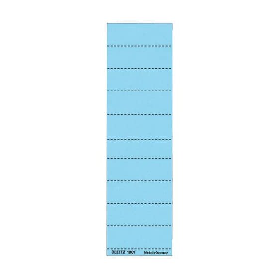 Leitz 1901 Blanko-Schildchen - Karton, 100 Stück, blau