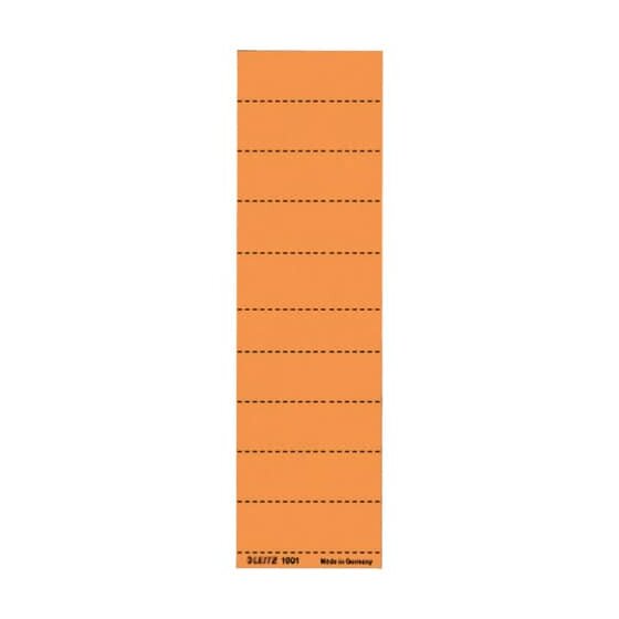 Leitz 1901 Blanko-Schildchen - Karton, 100 Stück, orange