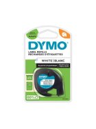 Dymo® Schriftbandkassetten Kunststoff - laminiert, 12 mm x 4 m, schwarz auf weiß, Blister