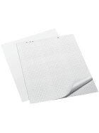 Q-Connect® Flipchart-Block - 68 x 99 cm, kariert/blanko, 80 g/qm, 20 Blatt
