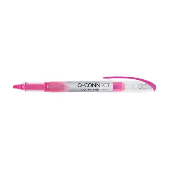 Q-Connect® Textmarker Liquid Ink - ca. 1 - 4 mm - pink