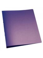 Q-Connect® Ringbuch transparent - A4, 2-Ring, Ring-Ø 25 mm, violett-transparent