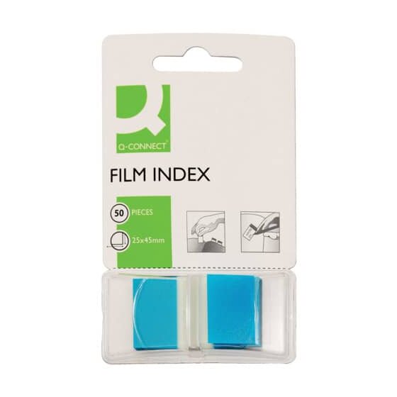 Q-Connect® Index - 25 x 45 mm, blau, 50 Streifen