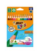 BiC® Buntstift Kids ECOlutions EVOLUTION Triangle - Kartonetui à 12 Farben sortiert