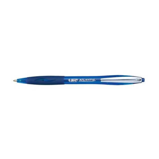 BiC® Druckkugelschreiber ATLANTIS® Soft - 0,4 mm, blau (dokumentenecht)