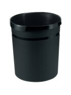 HAN Papierkorb GRIP KARMA - 18 Liter, rund, 100% Recyclingmaterial, öko-schwarz