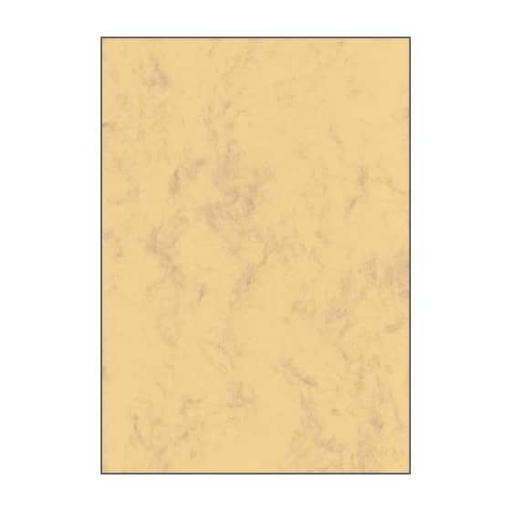 SIGEL Marmor-Papier, sandbraun, A4, 200 g/qm, 50 Blatt
