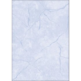 Sigel® Struktur-Papier, Granit blau, A4, 90 g/qm, 100 Blatt