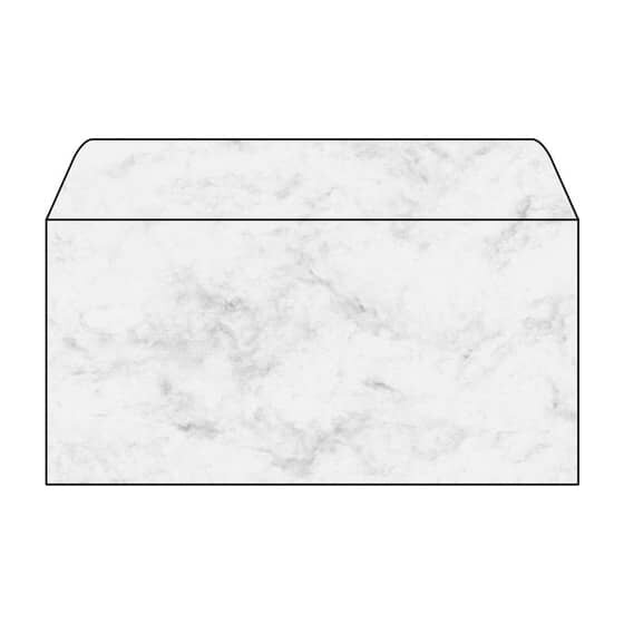 SIGEL Umschlag, Marmor grau, DIN lang (110x220 mm), 90 g/qm, 50 Umschläge