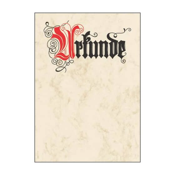 SIGEL Motiv-Papier, Urkunde Calligraphie, A4, 185 g/qm, 12 Blatt