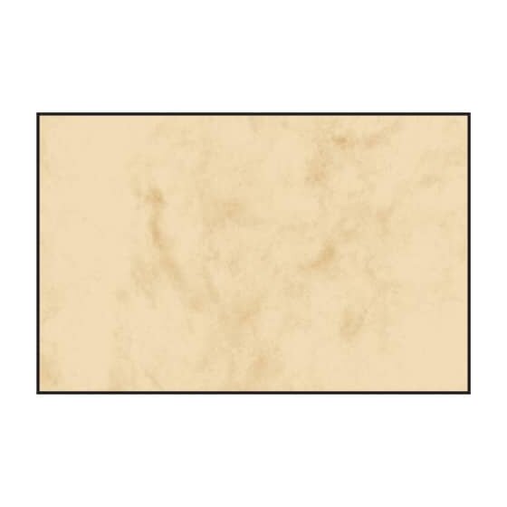 SIGEL Visitenkarten, 3C, glatter Schnitt rundum, 225 g/qm, beidseitig Marmor beige, 100 Stück