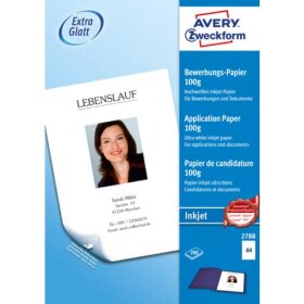 Avery Zweckform® 2788 Inkjet Bewerbungspapier, DIN...