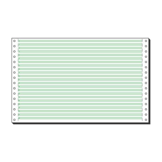 SIGEL DIN-Computerpapier, 1fach, 8"x330 mm (A4 quer), längsperforiert, 2000 Blatt