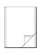 SIGEL DIN-Computerpapier, 2fach, 12"x240 mm (A4 hoch), SD, längsperforiert, 1000 Sätze