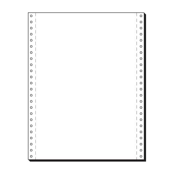 DIN-Computerpapier, 1fach, 12"x240 mm ((A4 hoch), blanko mit LP, 2000 Blatt
