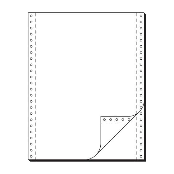 DIN-Computerpapier, 2fach, 12"x240 mm (A4 hoch), SD, blanko mit LP, 2000 Sätze
