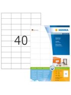 Herma 4461 Etiketten Premium A4, weiß 52,5x29,7 mm Papier matt 4000 St.