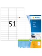 Herma 4459 Etiketten Premium A4, weiß 70x16,9 mm Papier matt 5100 St.