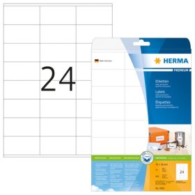 Herma 4360 Etiketten Premium A4, weiß 70x36 mm...