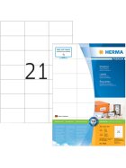 Herma 4668 Etiketten Premium A4, weiß 70x42,3 mm Papier matt 2100 St.