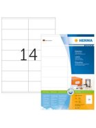 Herma 4475 Etiketten Premium A4, weiß 105x41 mm Papier matt 1400 St.