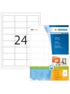 HERMA 4262 Etiketten Premium - 64,6 x 33,8 mm, weiß, matt, Rand, 2400 Stück