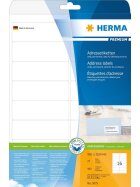 Herma 5075 Adressetiketten Premium A4, weiß 99,1x33,8 mm Papier matt 400 St.