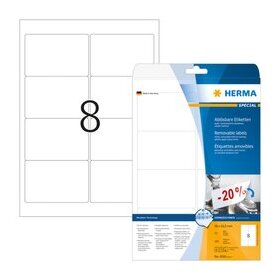 Herma 4350 Etiketten A4 weiß 96x63,5 mm...