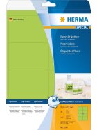 Herma 5147 Etiketten A4 neon-grün 99,1x67,7 mm Papier matt 160 St.