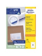 Avery Zweckform® 3427 Universal-Etiketten ultragrip - 105 x 74 mm, weiß, 800 Etiketten, permanet