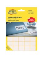 Avery Zweckform® 3318 Universal-Etiketten - 22 x 18 mm, weiß, 1.200 Etiketten/30 Blatt, permanent