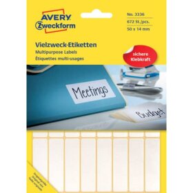Avery Zweckform® 3336 Universal-Etiketten, 50 x 14...