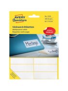 Avery Zweckform® 3340 Universal-Etiketten, 62 x 19 mm, 28 Blatt/392 Etiketten, weiß